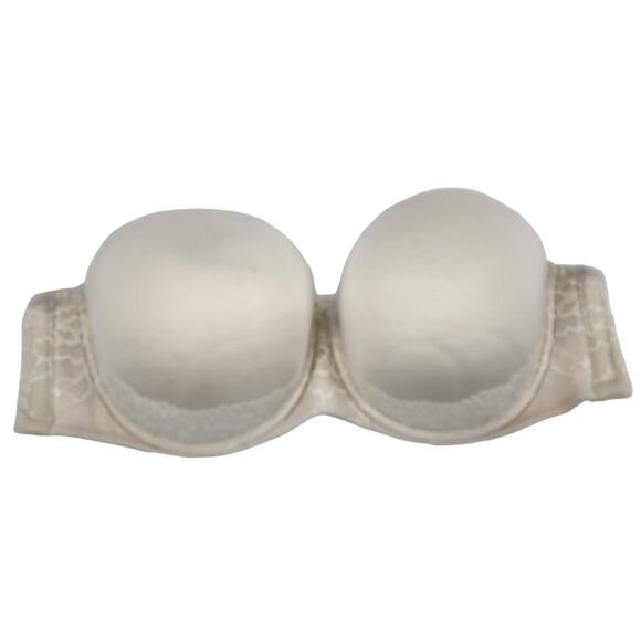 Torrid White Lace Strapless Underwire Full Coverage Multi-way Bra Size 42DD - Picture 1 of 5